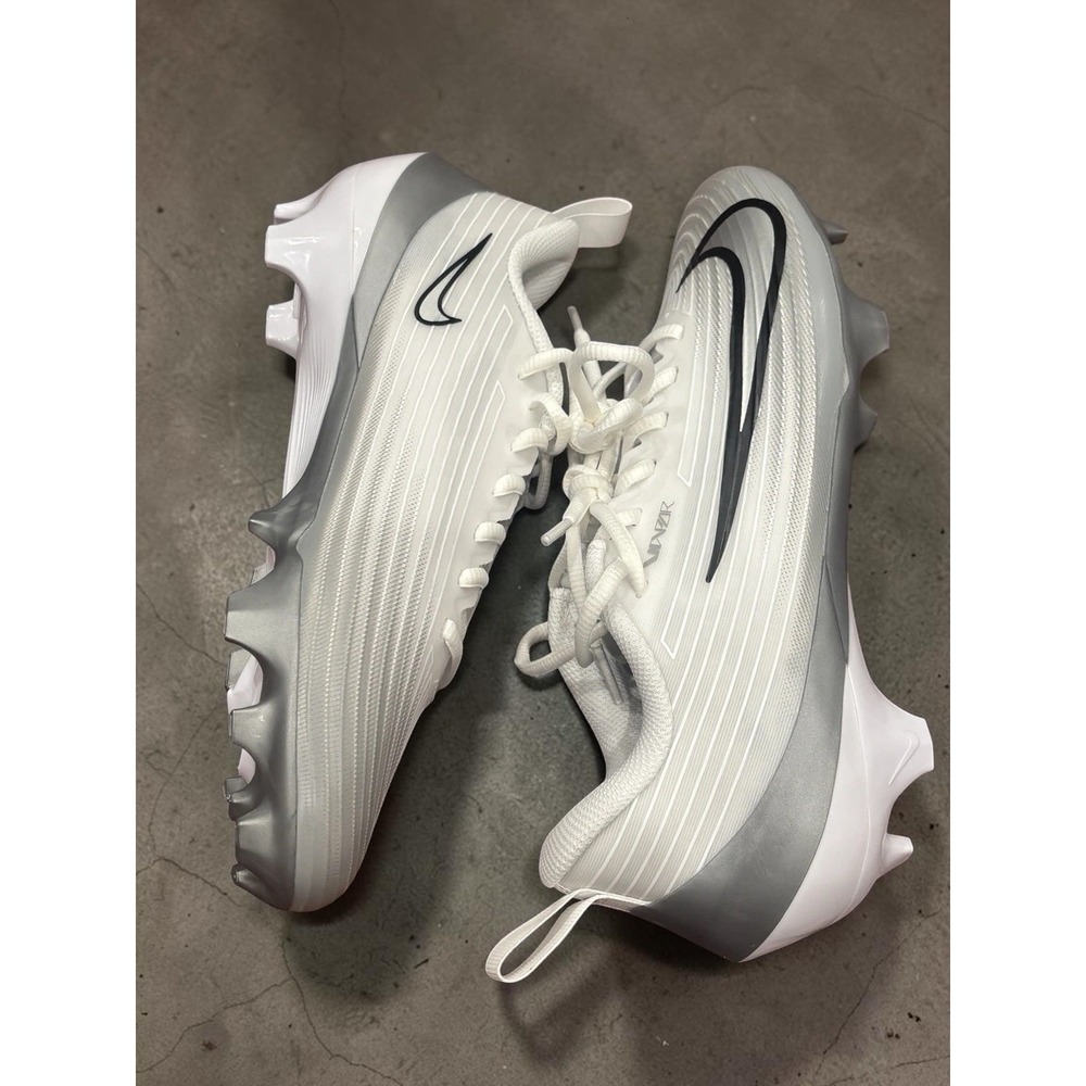 Nike Vapor Speed 3 Football Cleats Men's 13 White Silver Black FB3303-100 New